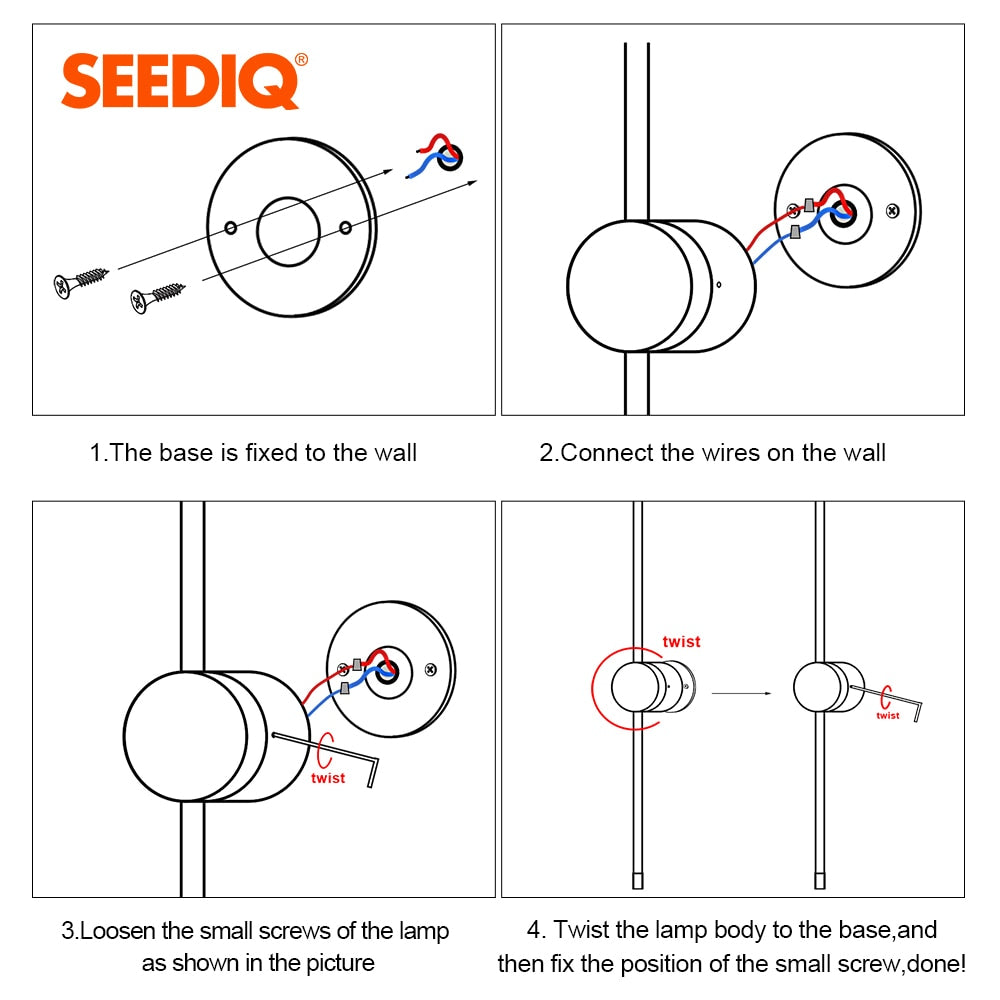 Led Indoor Wall Lamp Touch Switch Wall Sconce Lighting Fixture Bedroom Living Room Sofa Background Long Wall Light For Home