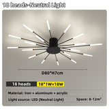 Led Firework Chandelier Dimmable For Living Room Bedroom Modern Ceiling Chandelier Dining Room Ceiling Lamp With Remote Control