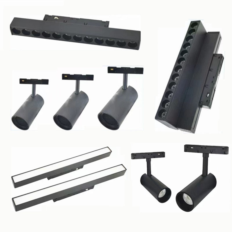  Modern Magnetic Track Lights Embedded LED Spotlight Downlight Living Room Without Main Light Lighting Grille Lamp Series