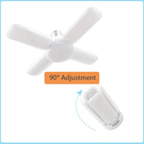 E27 LED Bulb Fan Blade Timing Lamp AC85-265V 28W Foldable Led Light Bulb Lampada For Home Ceiling Light With Remote Controller