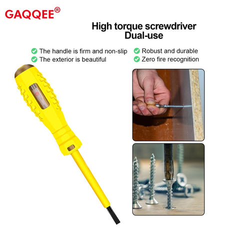 220V Electric Test Pen Socket Wall AC Power Outlet Voltage Detector Sensor Tester Measuring Pencil LED Light Voltage Indicator