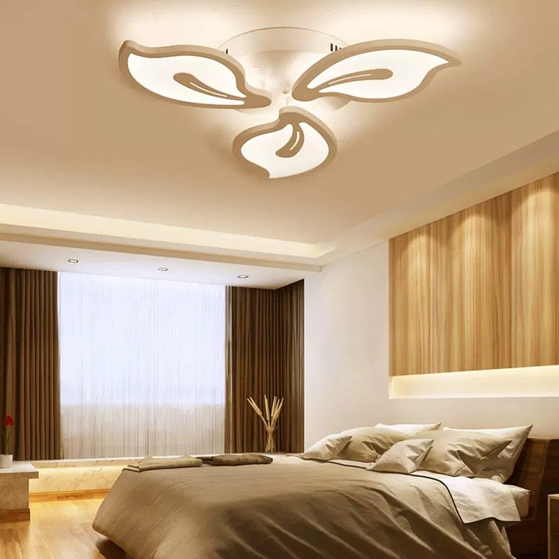 Modern LED Ceiling Chandeliers White For Living Room Bedroom Lamp For Indoor Ceiling Lighting Lamp Home Decoration Fixtures