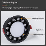 Led Spotlights Round Downlight Recessed Ultra-thin Grille Lamp Aluminum Ceiling Spot Light 7W 12W 18W 24W 36W Foco Lighting