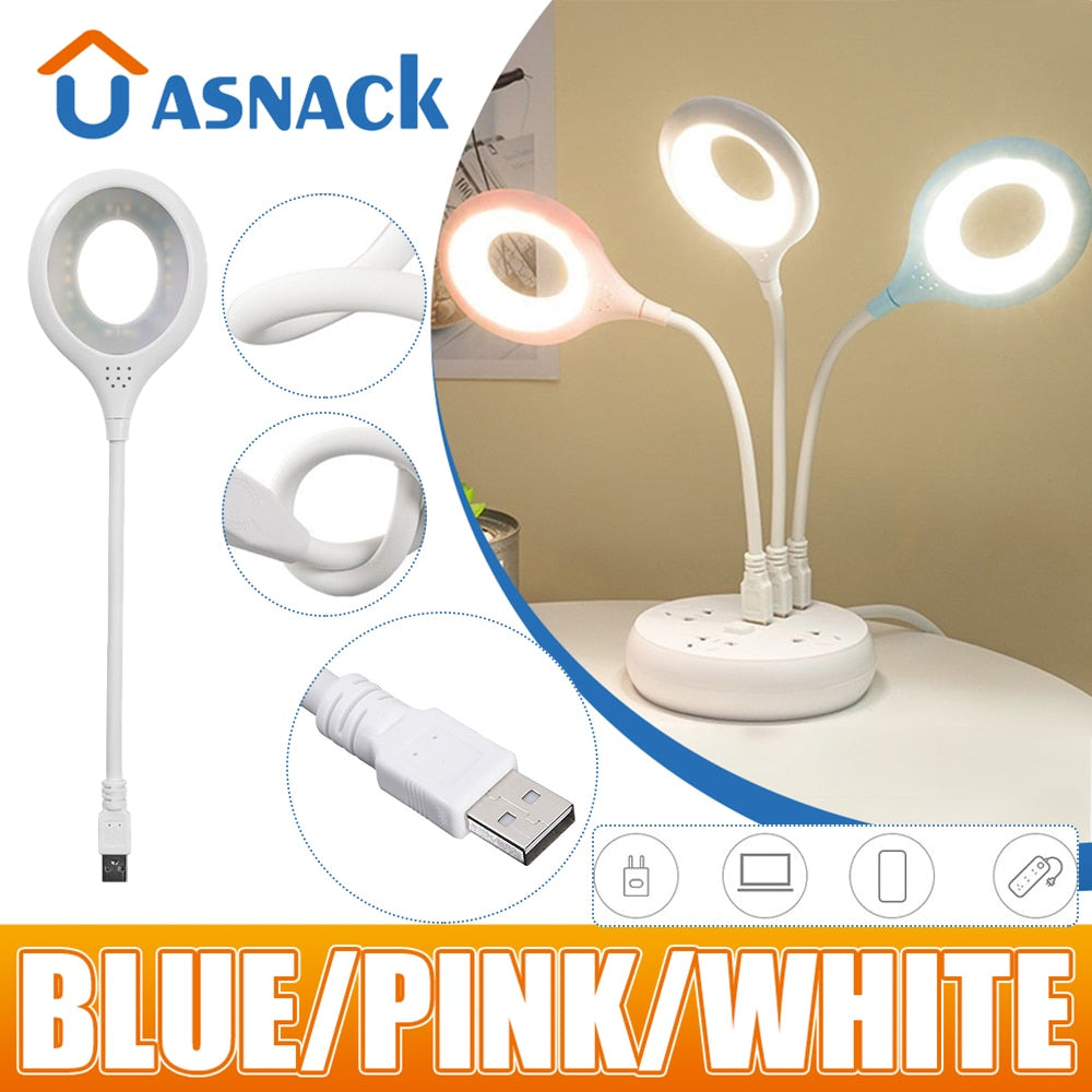 LED Table Lamp Portable Night Light Lamp Freely Foldable Desk Lamp USB Reading Talbe Lamp Eye Protection Saving Energy Desk Lamp