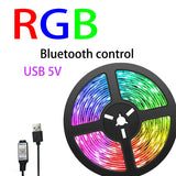 LED Strip RGB 2835 5V USB Bluetooth IR Control Lighing Flexible Tape Ribbon Desktop Screen BackLight Diode TV Decoration Lamp