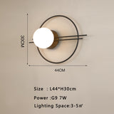 Interior LED Wall Lamp for Background Living Room with 7w G9 Bulb Indoor Wall Lights Wall Sconce for Bedroom Dining Room