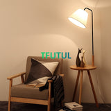Nordic Wood Floor Lamps Modern Simple Creative Living Room LED Standard Light Tea Table Iron Sofa Lamp Home Decor