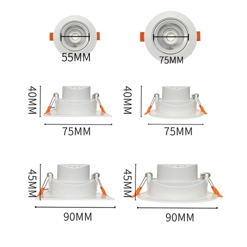 LED downlight 110/220V 3W 5W recessed Ceiling light LED  Warm white cold white 1pcs/lot led ceiling light Sale