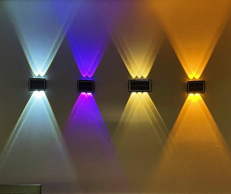 2023 NEW Strong Brightness Solar LED Outdoor Wall Lamps Waterproof Garden Decors Lamp Balcony Courtyard Outdoor Solar Wall Light