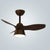 32 Inch Surface Mounted Mini Ceilings Fan with LED Lights and Remote Soft Wind for Children Room Powerful DC Motor AC 100-240V