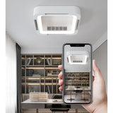 LED Ceiling Fans Lamp Nordic Invisible Bladeless Circulator Bedroom Living Room Dining Bedroom Fan Ventiladores De Techo