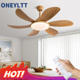 Strong wind household living room fan light bedroom dining room simple ceiling fan light variable frequency silent fan light
