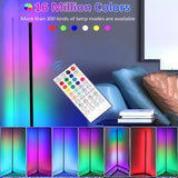Modern Corner Floor Lamps for Bedroom Decor Furniture Living Room Tuya RGB LED Lighting Dimmable Alexa Lights Bedside Stand Lamp