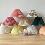 DIY pleated lampshade table lamp / wall lamp / floor lamp / chandelier cloth cover E27 lighting accessories