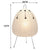 Noguchi Rice Paper Floor Lamp Japanese Paper Lantern Dimming Table Lamp Eye-Protection Bedside Lamp for Bedroom/Home Decoration