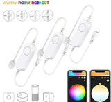 3.0 DC5V 12V 24V 5050 RGB/RGBW/RGBCCT/CCT Smart LED Strip Controller Tuya Led Dimmer Control For Alexa/SmartThings