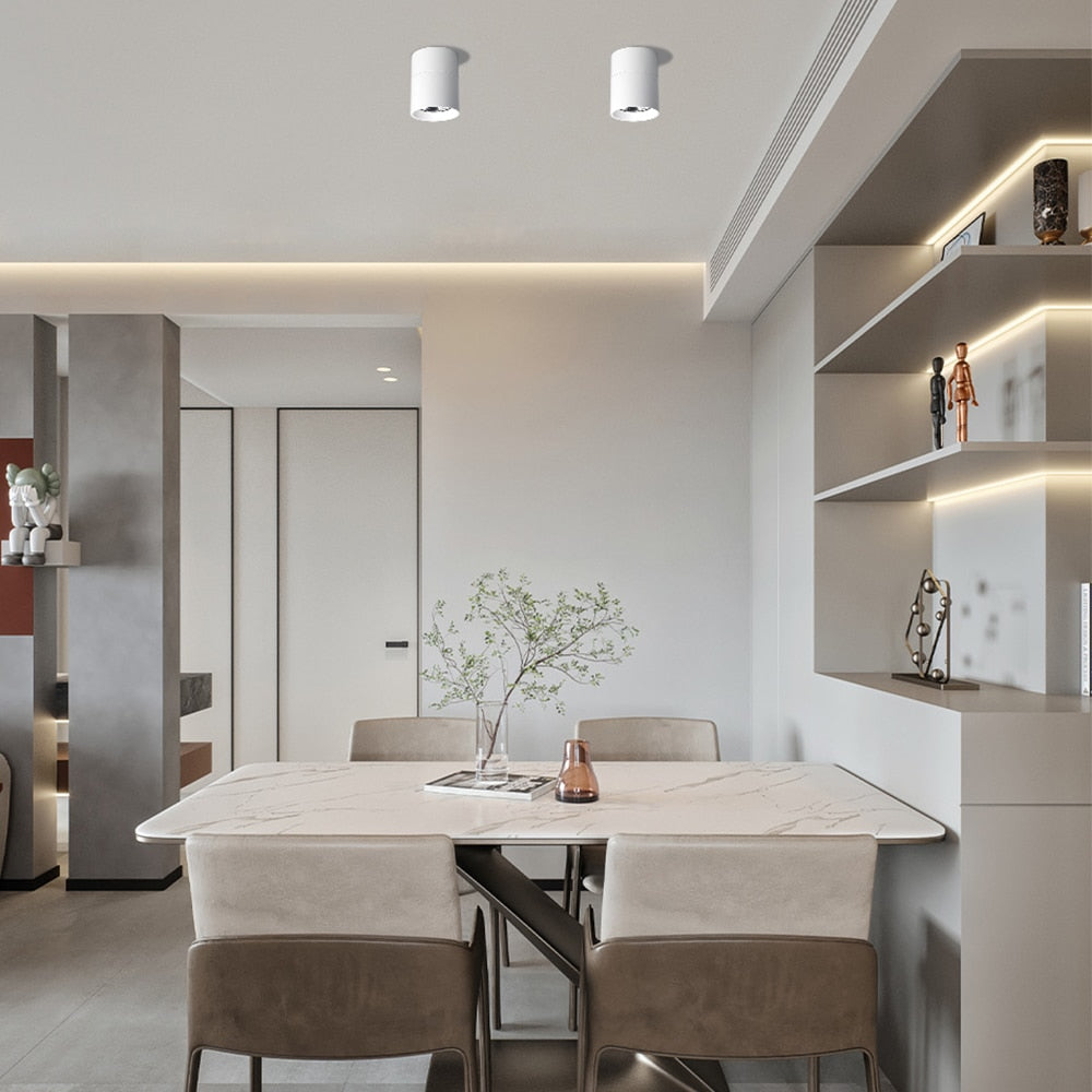 LED Downlight Foldable Ceiling Spotlight 10W 15W 20W Surface Mounted Aluminum Ceiling Spots Lamp For  Room Home Kitchen Bathroom