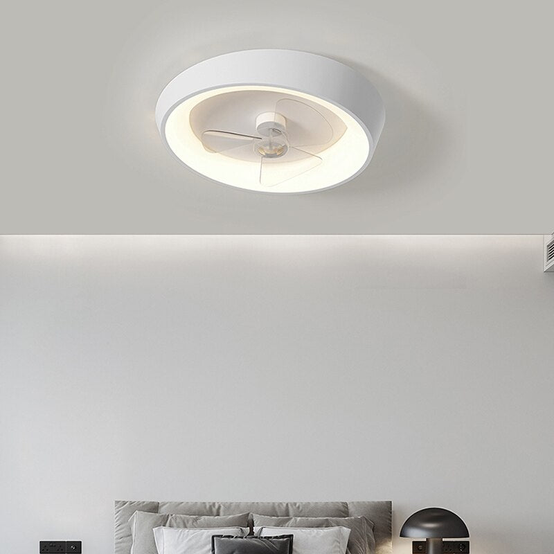 Modern Bedroom Whiite Ceiling Fans Metal Ceiling Lights Nordic Minimalism Led Mounted Lamp Fixtures Home Decor Lustre Luminarias