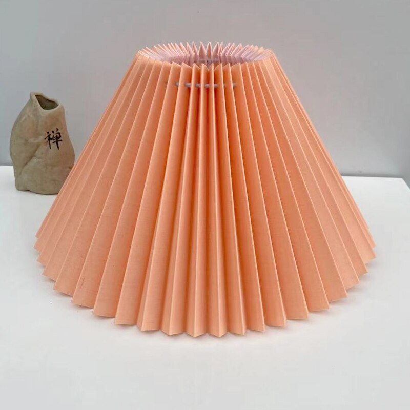 DIY pleated lampshade table lamp / wall lamp / floor lamp / chandelier cloth cover E27 lighting accessories