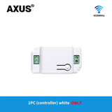 AXUS RF 433Mhz Switch Wireless Wall Switch 86 Wall Panel Transmitter Safety Switch AC 110V 220V Relay Interruptor for Light Lamp