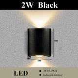 Led Wall Lamp Outdoor Waterproof Up And Down Luminous Lighting Garden Decoration AC85-265V Wall Lights for Bedroom Living Room