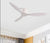 Modern Black White Low Floor DC Motor 30W Ceiling Fans With Remote Control Simple Ceiling Fan Without Light Home Fan 220V