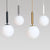 Modern Glass Ball Led Pendant Lamp Fixtures Bedside Gold Indoor Kitchen Hanging Lights Luminaire Dining Room Lighting Decoration