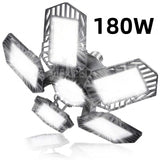 E27 LED Bulb Fan Blade Timing Lamp AC85-265V 180W Foldable Led Light Bulb Lampada For Home Ceiling Light With Remote Controller