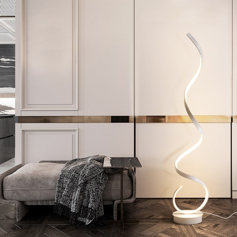 Simple Living Room Decoration LED Floor Lamps Nordic Minimalist Art led Standing Lamps for Bedroom Geometric Line Stand Light