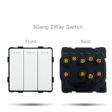  Wall Light Switches Glass Panel Parts White USB Sockets Function Parts  DIY EU CAT5 TV Sockets Power Outlet Parts