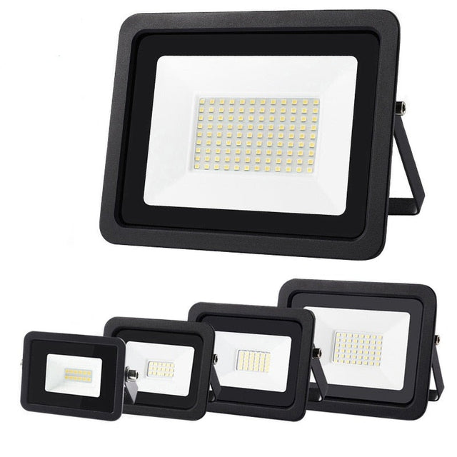 LED Flood Light 100W 50W 30W 20W 10W AC 220V Outdoor IP68 Waterproof Reflector Spotlight Street Light Wall Lamp Garden Lighting
