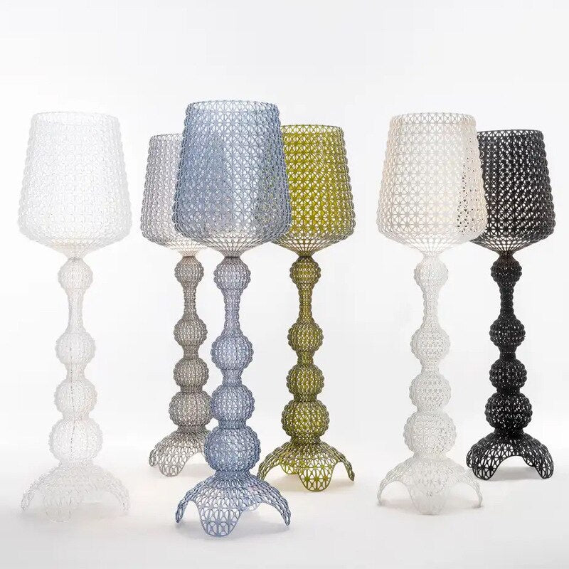 Kartell Kabuki Hollow Floor Lamp Modern Luxury LED Standing Light for Living Room Bedroom Home Decor Acrylic Corner Lighting
