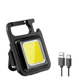 Multifunctional Mini Glare COB Keychain Light USB Charging Emergency Lamps Strong Magnetic Repair Work Outdoor Camping Light