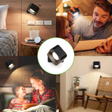 LED Wall Light 360 Projector Adjustable Wall Decor Modern Nordic Luminaire Indoor Magnetic Wall Lamps Stairs Room Decor