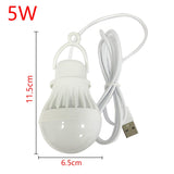 USB LED Bulb Portable LED Lamp Book Lights Outdoor Camping Light Indoor Reading Light Bulb Energy Saving Emergency Lamp