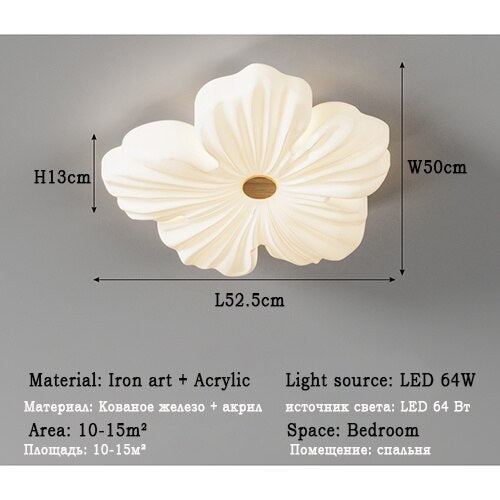 Modern Flower Shape Led Ceiling Lights For Living Room Bedroom Kitchen Island LED Ceiling Lamps Indoor Decoration Lighting Lamp
