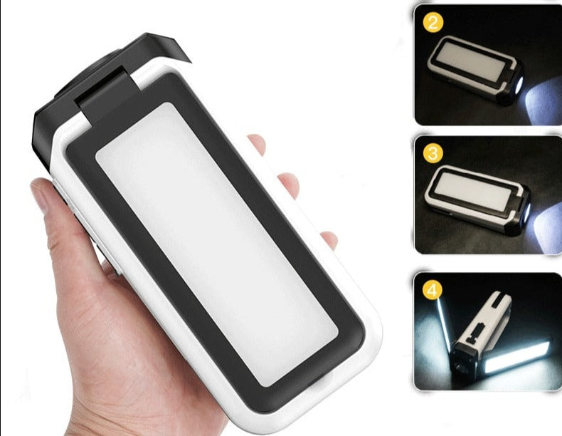 Portable USB Repair Flashlight LED Red and Blue Maintenance Warning Light for Outdoor Camping and Mountain Climbing Emergency