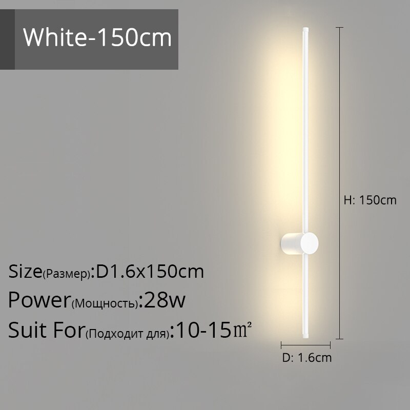 Simple Black White New Modern LED Wall Lights Living Study Room Bedroom Bedside Corridor Aisle Parlor Hall Lamps Indoor Lighting