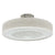 Acrylic Enclosed Round Ceiling Fan with Light and Remote Control Invisible Blades for Bedroom