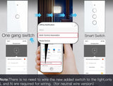 Wall Touch Smart Light Switch With Neutral/No Neutral ,No Capacitor Smart Life/Tuya 2/3 Way Control compatible Alexa Google