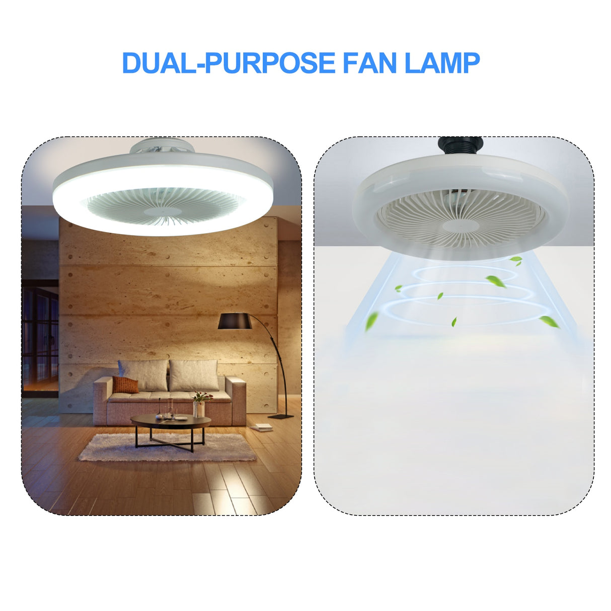 E27 Bedroom Ceiling Fans Lamp Cooling FanChildren's Night Light LED Chandeliers Ligths Living Room