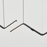 MINIMALISM GOLD/BLACK FINISHED MODERN LED CHANDELIER FOR DINING ROOM KITCHEN ROOM  HANGING CHANDELIER FIXTURE