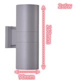 Waterproof Home Decor 6W 12W 18W 220 230V COB LED Wall Lamp Wall Light for Indoor Outdoor Porch Street Path Lighting