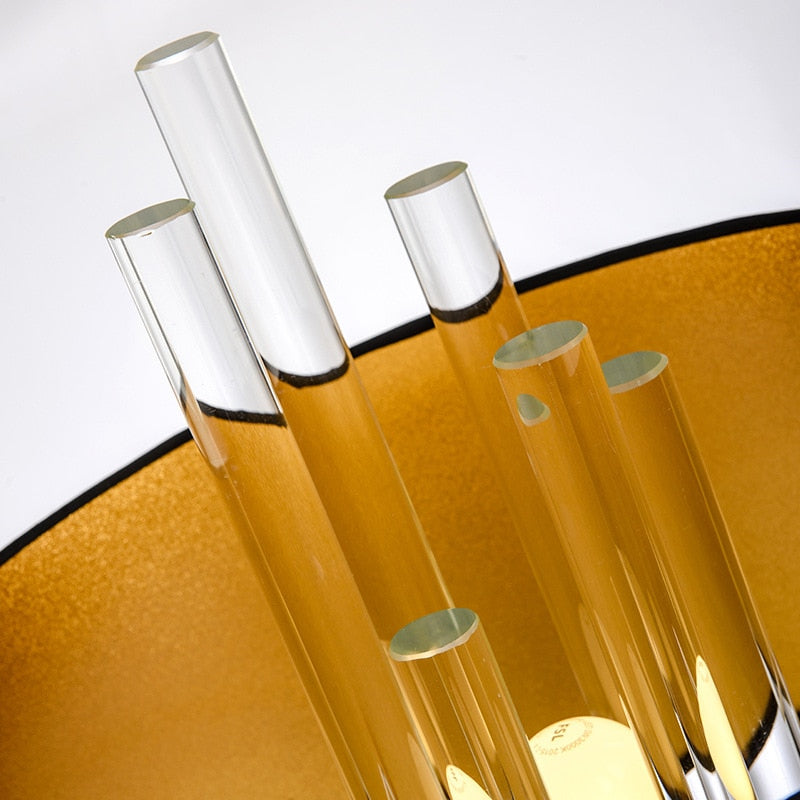 Nordic postmodern glass rod table lamp is applicable to the decorative lamp of living room table lamp and study bedside table