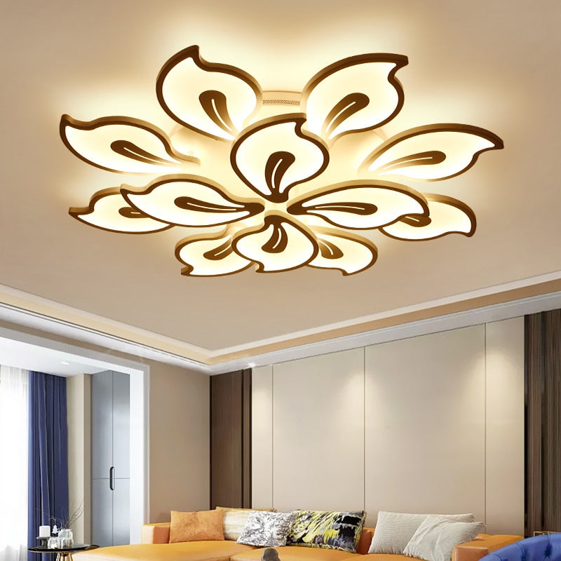 Modern LED Ceiling Chandeliers White For Living Room Bedroom Lamp For Indoor Ceiling Lighting Lamp Home Decoration Fixtures