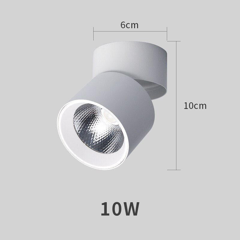 LED Downlight Foldable Ceiling Spotlight 10W 15W 20W Surface Mounted Aluminum Ceiling Spots Lamp For  Room Home Kitchen Bathroom