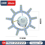 Led Module 220v Led Ceiling Light Replacement Panel Led Light 18W 24W 30W 36W 40W 50W Round Module For Ceiling Lamp Ceiling Fan