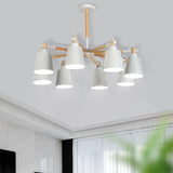 Nordic Chandelier Macaron Pendant Lights Modern Chandelier Lighting for Living Room Bedroom Loft Ceiling Lamp E27 Bulbs
