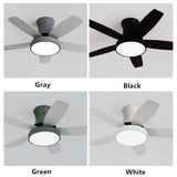 Modern Ceiling Fan Lamp with Led Light for Dining Living Room Kitchen Wood Nordic Suction Fans Remote Control ventilador