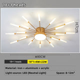 Led Firework Chandelier Dimmable For Living Room Bedroom Modern Ceiling Chandelier Dining Room Ceiling Lamp With Remote Control